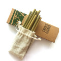 Natural Reusable Bamboo Straw with Customized Logo